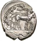 Sicily, Syracuse. Second Democracy. Silver Tetradrachm, 466-405 BC. EF