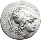 Pamphylia, Side. Silver Tetradrachm, ca. 205-100 BC. EF