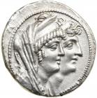 Seleukid Kingdom. Cleopatra Thea and Antiochos VIII Epiphanes. Silver Tetradrachm (16.4 g), 125-121 BC. AU