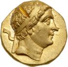 Baktrian Kingdom. Diodotos I and Diodotos II. Gold Stater (8.3 g), ca. 250-230 BC. EF