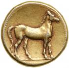 Zeugitania, Carthage. Electrum Stater (7.4 g), ca. 290-270 BC.. VF - 2