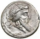 Q. Titius. Silver Denarius (3.8 g), 90 BC. VF