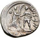 Cnaeus Pompey Jr. Silver Denarius (4.1 g), 46-45 BC. VF - 2