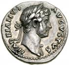 Hadrian. Silver Denarius (3.3 g), AD 117-138. AEF