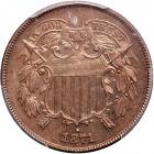 1871 Two Cents. PCGS PF64