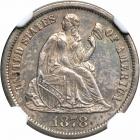 1878-CC Liberty Seated Dime. NGC MS62