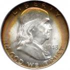 1948 Franklin Half Dollar. PCGS MS66