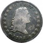 1795 Flowing Hair Dollar. 2 leaves beneath each wing. PCGS VG8