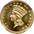 1887 $1 Gold Indian. NGC MS68*