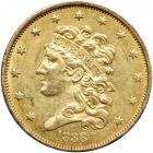 1838-C $5 Classic Head. PCGS AU53