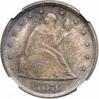 1876 Twenty Cents. NGC MS66