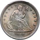 1838 Liberty Seated Quarter Dollar. PCGS MS64