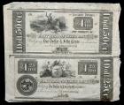 ND (ca. 1830's) East Bridgewater Bank duel-denomination uncut sheet