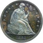 1864 Pattern Dollar. Copper, reeded edge. PCGS PF65