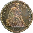 1865 Pattern Dollar. Copper, reeded edge. PCGS PF66