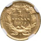 1855-C $1 Gold Indian. NGC MS62 - 2