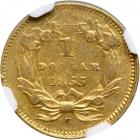 1855-C $1 Gold Indian. NGC AU58 - 2