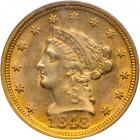 1848-D $2.50 Liberty. PCGS MS62