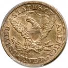 1874-CC $5 Liberty. PCGS AU55 - 2