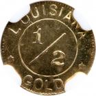 1904. Louisiana Purchase Expo Gold "½". NGC MS64 - 2