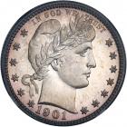 1901 Barber Quarter Dollar. NGC PF67