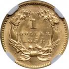 1854 $1 Gold Indian. NGC MS61 - 2