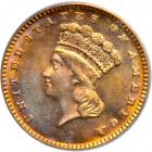 1887 $1 Gold Indian. PCGS MS63