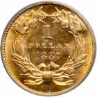 1887 $1 Gold Indian. PCGS MS63 - 2