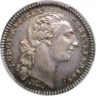 France. Silver Jeton, 1777. PCGS AU50