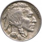 1937-D Buffalo Nickel. 3 legs. PCGS EF45