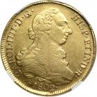 Chile. 8 Escudos, 1802-So JJ. NGC EF45