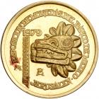 Israel- Mexico Coin Exhibition, Official Award Gold Medal, 1979. BU