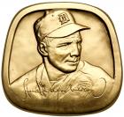 Israel. Hank Greenberg, Privately Issued Gold Medal, 1986. BU