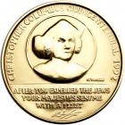 Israel. Christopher Columbus Quincentennial Gold Medal, 1992. BU