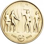 Israel. Christopher Columbus Quincentennial Gold Medal, 1992. BU - 2