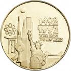 Israel. 500th Anniversary of the Discovery of America, State Gold Medal, 1992. BU