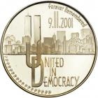 Israel. 9-11 Forever Remembered, State Gold Medal, 2001. BU - 2