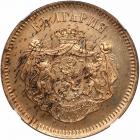 Bulgaria. Pattern 10 Santim, 1887-A.B.. NGC MS63