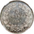 France. 5 Francs, 1847-A. NGC MS63 - 2