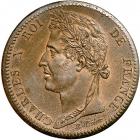 French Colonies. 10 Centimes, 1828-A. PCGS MS63