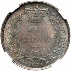 Great Britain. Sixpence, 1834. NGC MS66 - 2