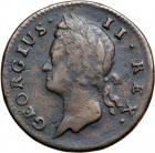 1741 Counterfeit Irish Halfpenny VF20