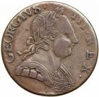 1776 Counterfeit British Halfpenny F15