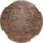 1787 Massachusetts Cent Ryder 6-G Rarity-4. NGC VF20 - 2