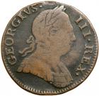 1781 Counterfeit British Halfpenny VG10