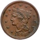 1848 N-40 R3 Repunched 18. PCGS AU53