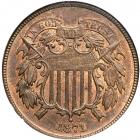 1871 Two Cents. NGC MS64