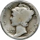 1916-D Mercury Dime