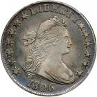 1806 Draped Bust Half Dollar. Pointed 6, stem not through claw