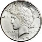 1922-S Peace Dollar. PCGS MS64